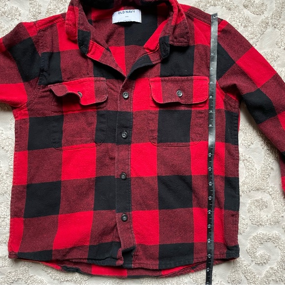 Red Black Flannel Old Navy kids 8 - Picture 2 of 5